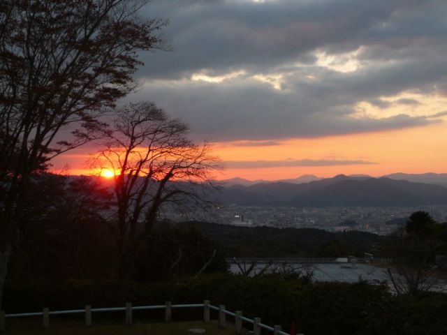 日本平からの日没